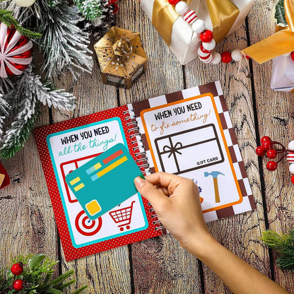 🎄📚Christmas Gift Card Book - 🎁Surprises On Every Page📚Hardcover & Durability Line